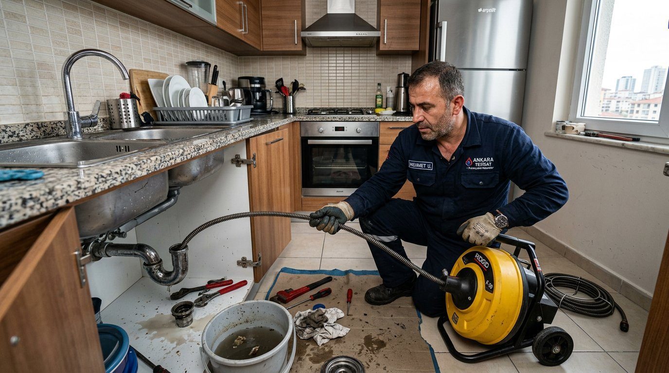 Ankara Lavabo Açma yerinde çalışma